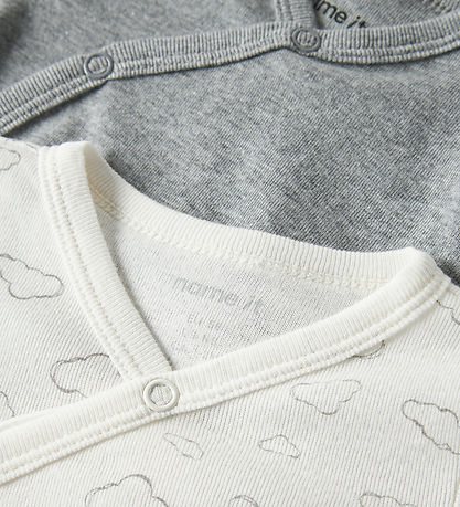 Name It Slå-om Body l/æ - Noos - 2-pak - NbnBody - Jet Stream/w/