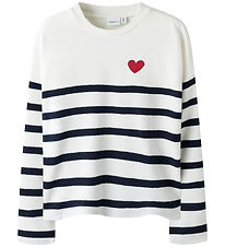 Name It Bluse - Strik - Noos - NkfLine - Dark Sapphire/Cloud Dan