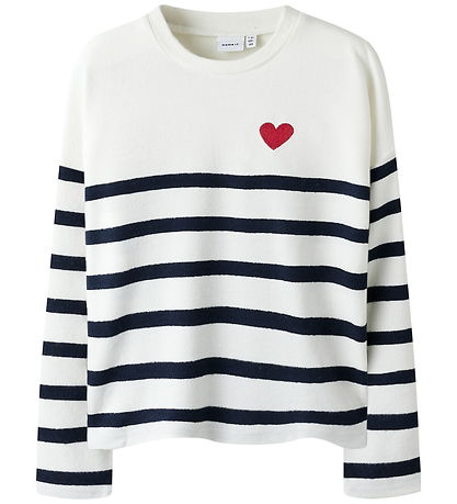 Name It Bluse - Strik - Noos - NkfLine - Dark Sapphire/Cloud Dan