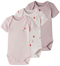 Name It Bodysuit s/s - Noos - 3-Pack - NbfBody - Carinaria/w/Bal