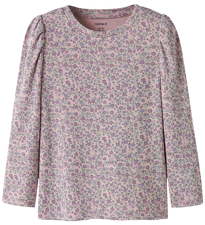 Name It Bluse - NmfTuline - Dawn Pink m. Blomster
