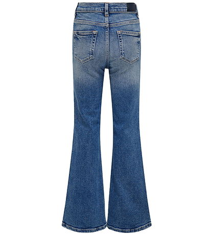 Kids Only Bukser - KogJuicy Life Flared - Medium Blue Denim