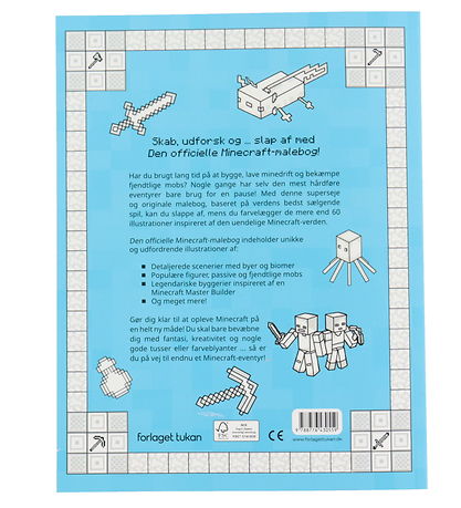 Forlaget Tukan Malebog - Den Officielle Minecraft Malebog