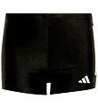 adidas Performance Swim Trunks - 3S Boxer - Black/White