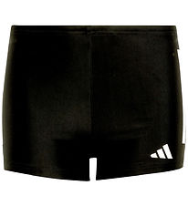 adidas Performance Swim Trunks - 3S Boxer - Black/White