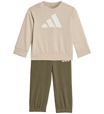 adidas Performance Sweatsæt - Crystal Linen/Hvid