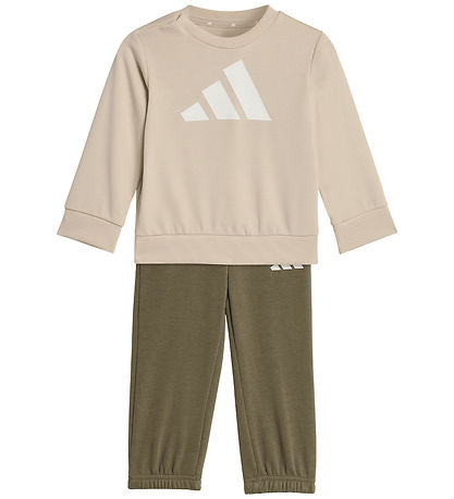 adidas Performance Sweatsæt - Crystal Linen/Hvid
