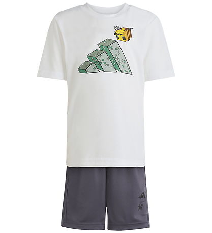 adidas Performance Shorts Set - White w. Minecraft