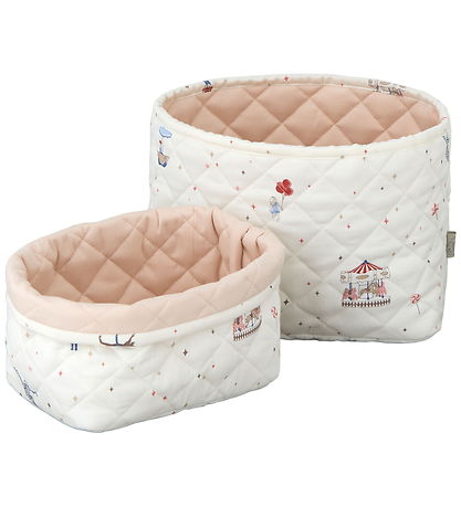 Cam Cam Storage Baskets -2-Pack - Quilted - Carousel