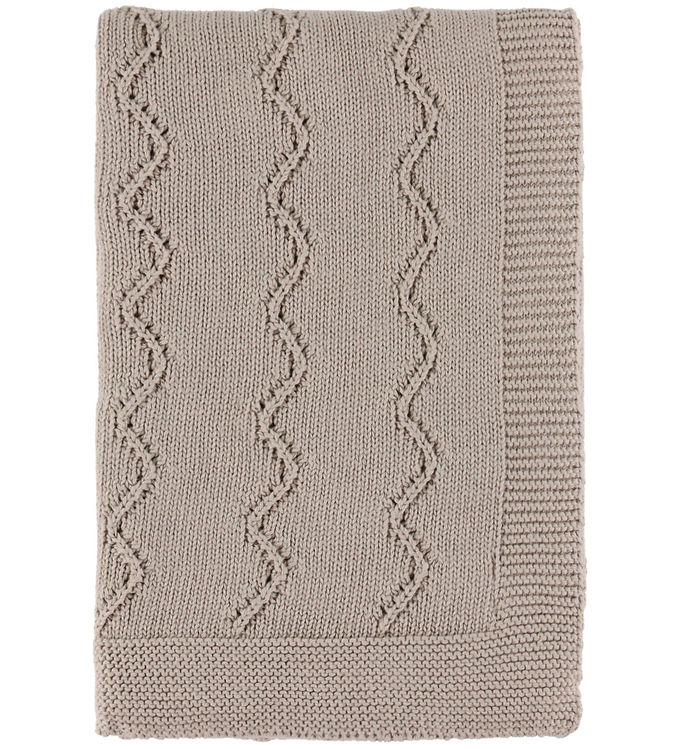 Nørgaard Madsens Tæppe - Strik - 75x100 cm - Taupe