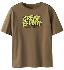 Name It T-shirt - NkmTheo - Toasted Coconut