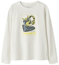 Name It Bluse - NkmVux - Cloud Dancer/Gamer