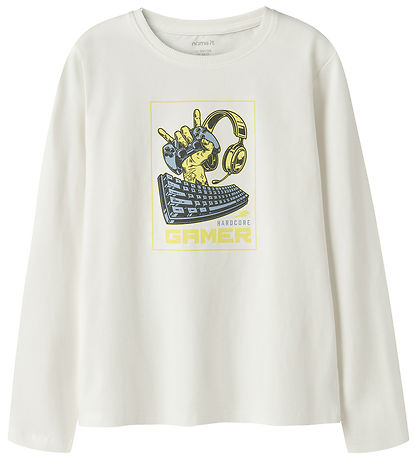 Name It Bluse - NkmVux - Cloud Dancer/Gamer