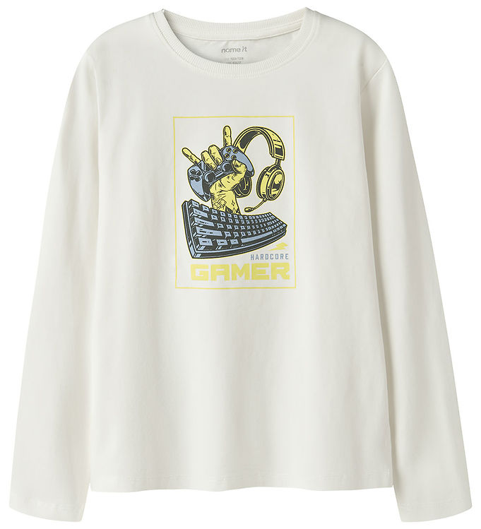 Name It Bluse - NkmVux - Cloud Dancer/Gamer