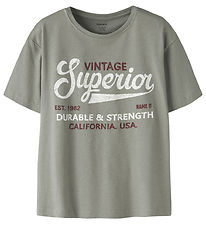 Name It T-shirt - NkmVilogo - Shadow/vintage