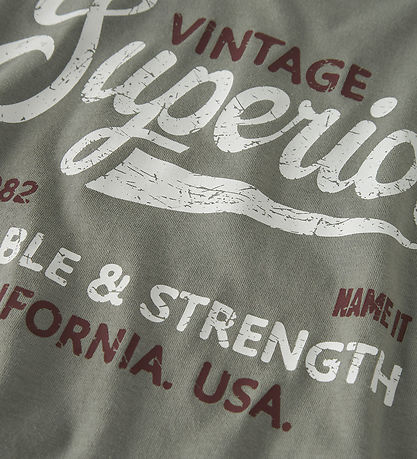 Name It T-shirt - NkmVilogo - Shadow/vintage