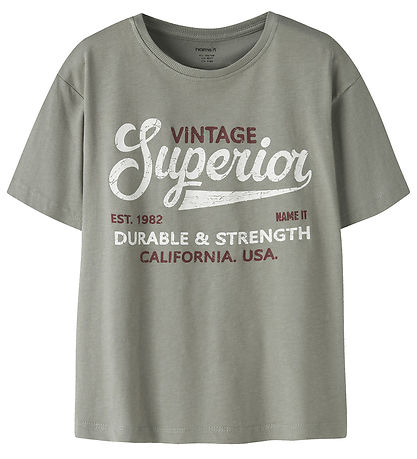 Name It T-shirt - NkmVilogo - Shadow/vintage