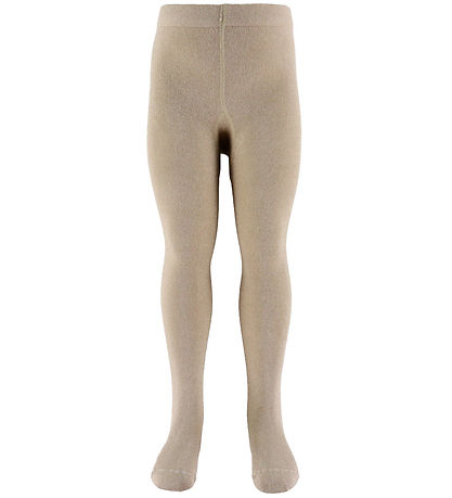 Name It Strømpebukser - NmfRosie - Cement/Lurex/Gold