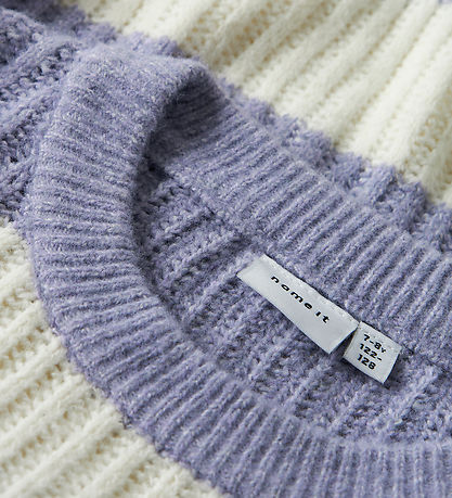 Name It Bluse - Strik - NkfTotina - Lavender Gray