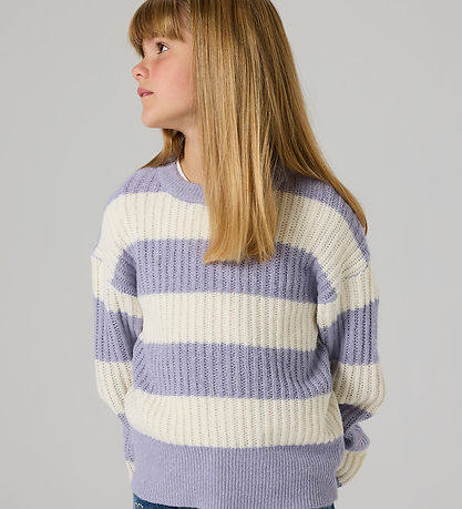 Name It Bluse - Strik - NkfTotina - Lavender Gray