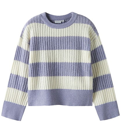 Name It Bluse - Strik - NkfTotina - Lavender Gray