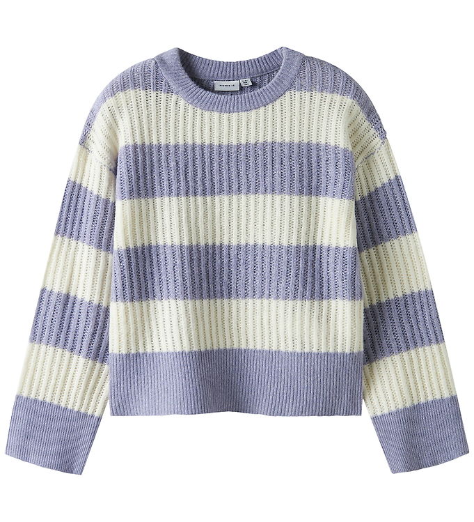 Name It Bluse - Strik - NkfTotina - Lavender Gray