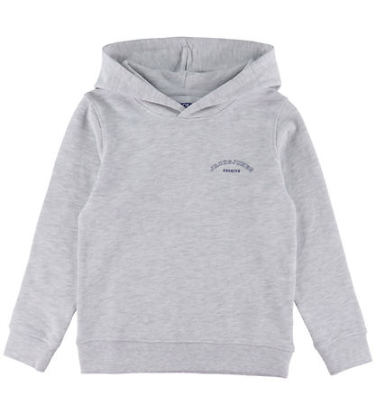 Jack & Jones Hættetrøje - JjcOllege - White Melange