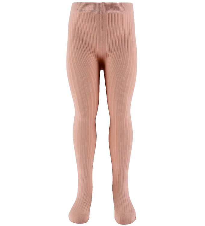 Lil' Atelier Strømpebukser - Noos - Rib - NmnIlso - Misty Rose