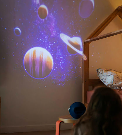 kidywolf Projektørlampe - Space - Blå