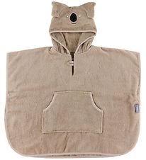 Nørgaard Madsens Badeponcho - 55x70 cm - Beige m. Koala