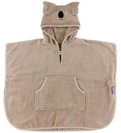 Nørgaard Madsens Badeponcho - 55x70 cm - Beige m. Koala