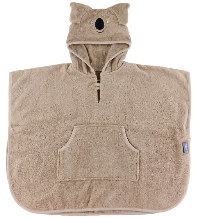 Nørgaard Madsens Badeponcho - 55x70 cm - Beige m. Koala