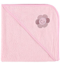 Nørgaard Madsens Badeslag -  75x75 cm - Lyserød m. Glad Blomst