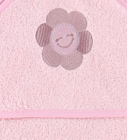 Nørgaard Madsens Badeslag -  75x75 cm - Lyserød m. Glad Blomst