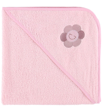 Nørgaard Madsens Badeslag -  75x75 cm - Lyserød m. Glad Blomst