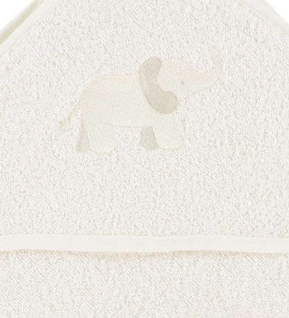 Nørgaard Madsens Badeslag - 75x75 cm - Off White m. Elefanter