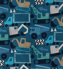 Nørgaard Madsens Sengetøj - Poplin - Junior - Petrol m. Arbejdsb