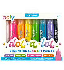 Ooly Prikmaling 3D Effekt - 8-stk - Dot-a-Lot - Brights