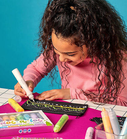 Ooly 3D Effekt Prikmaling - 8-stk - Dot-a-Lot Bright