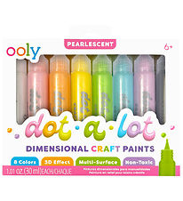 Ooly Prikmaling 3D Effekt - 8-stk - Dot-a-Lot - Pearlescent