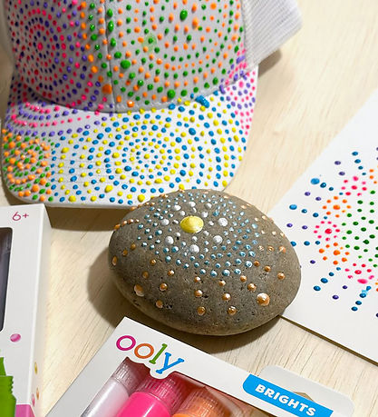 Ooly 3D Effect Prikmaling - 8-stk - Dot-a-Lot Pearlescent