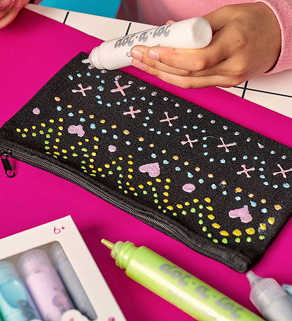 Ooly 3D Effect Prikmaling - 8-stk - Dot-a-Lot Pearlescent