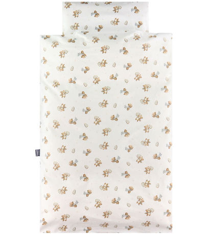 Nørgaard Madsens Sengetøj - Flonel - Junior - Beige m. Bamser
