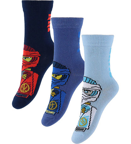 LEGO® Ninjago Strømper - 5-pak - LwAiko - Blå/Orange/Grøn