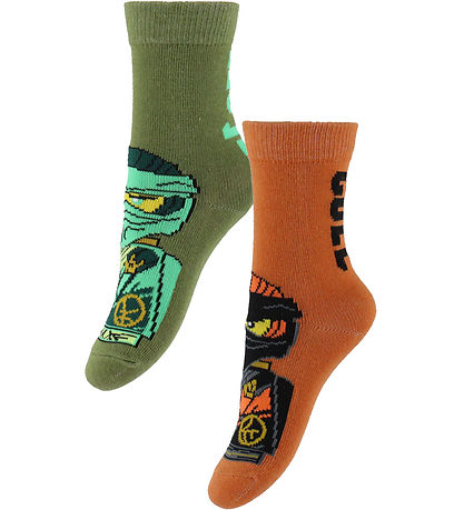 LEGO® Ninjago Strømper - 5-pak - LwAiko - Blå/Orange/Grøn