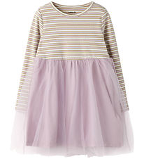 Name It Tulle Dress - NmfTaias - Dawn Pink/Cloud Dancer