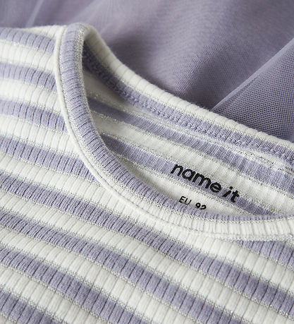 Name It Tylkjole - NmfTaias - Lavender Gray/Cloud Dancer