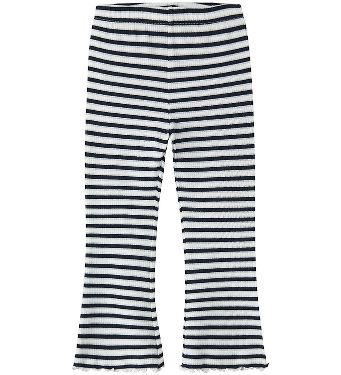 Name It Bukser - Rib - NmfTaias - Navy Blazer/Cloud Dancer