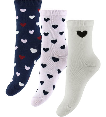 Name It Strømper - NmfTua - 3-pak - Light Grey Melange/Cloud Dan