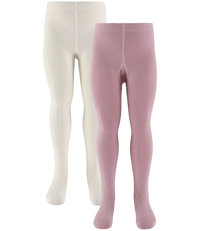 Name It Strømpebukser - NmfTytte - 2-pak - Dawn Pink/Cloud Dance